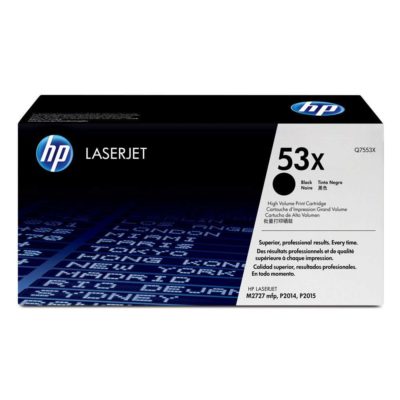 hp 53X High Yield Toner, Black Single Pack, Q7553X hp 53X High Yield Toner, Black Single Pack, Q7553X